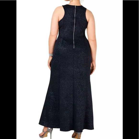 Formal Dress Size 18 Navy Glitter Speechless Gown - Picture 2 of 9